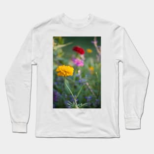 Yellow, Red, and Pink Long Sleeve T-Shirt